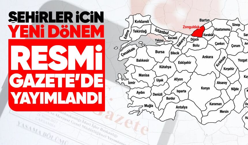 Resmî Gazete’de yayımlandı: Şehirler için yeni dönem