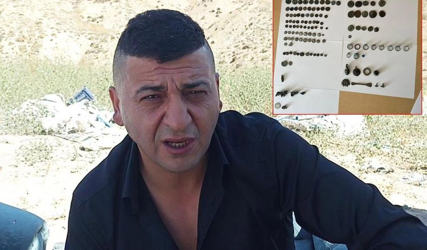 Çöplükte bulduğu 128 parça tarihi eseri teslim etti, ödüle itiraz edince 16 bin lira istendi