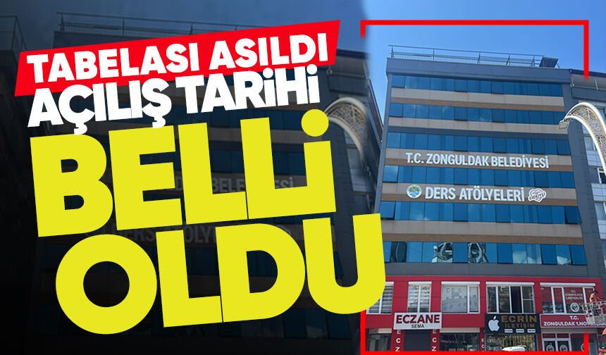 Zonguldak’ın ücretsiz dershanesi: Tabelası asıldı, açılış tarihi belli oldu