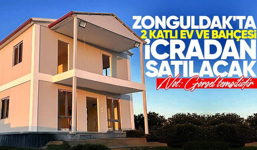 Zonguldak'ta 2 katlı ev ve bahçesi icradan satılacak