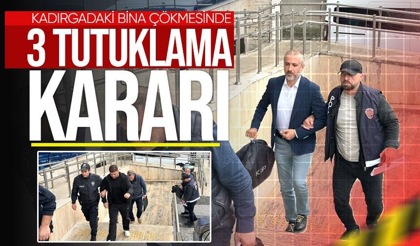 Zonguldak’taki bina çökmesinde 3 tutuklama kararı!