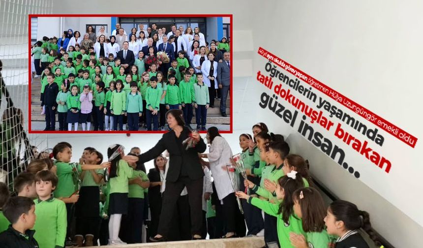 40 yıl aynı okulda görev yapan öğretmen Hülya Uzungüngör emekli oldu