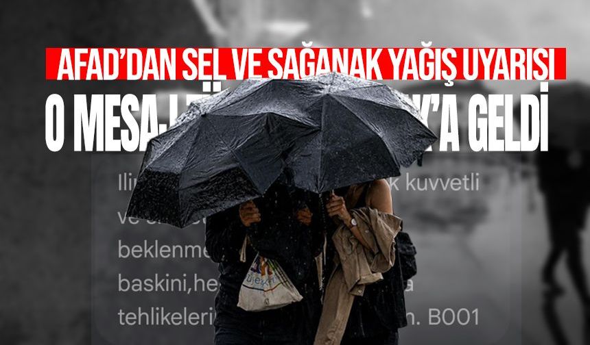 AFAD'dan sel ve su baskını uyarısı! O mesaj tüm Zonguldak'a geldi