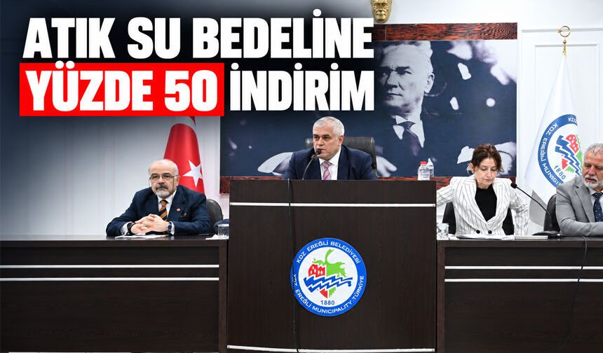 Kdz. Ereğli’de atık su bedeline yüzde 50 indirim