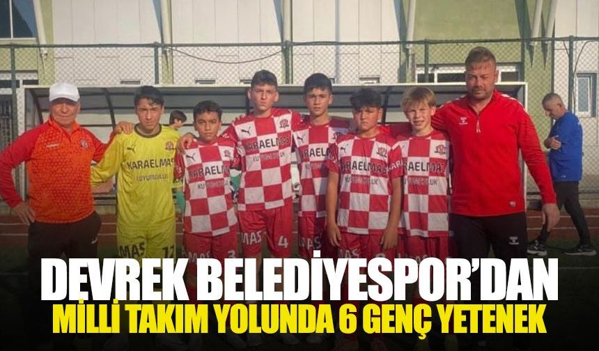 Devrek Belediyespor’dan milli takım yolunda 6 genç yetenek