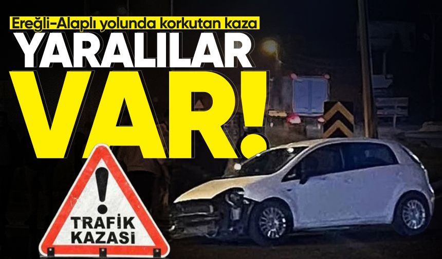 Ereğli - Alaplı yolunda kaza: 2 kişi yaralandı