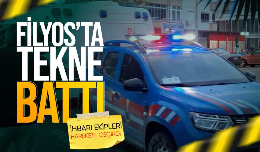 Filyos açıklarında tekne battı ihbarı ekipleri harekete geçirdi
