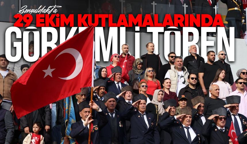 Zonguldak’ta 29 Ekim kutlamalarına görkemli tören