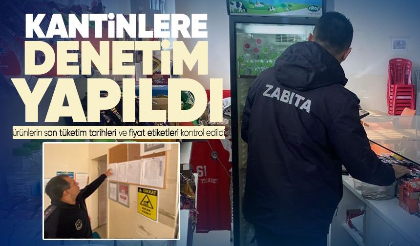 Zonguldak'ta okul kantinleri denetlendi
