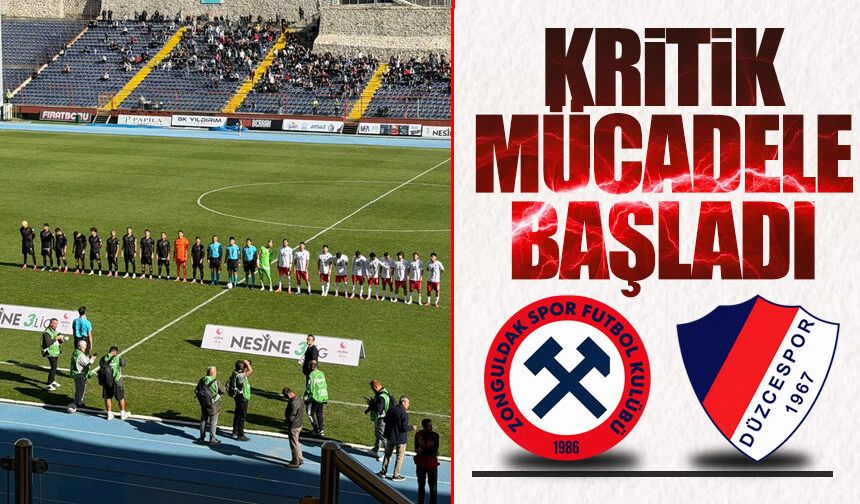 Kritik mücadele başladı: Zonguldakspor sahasında Düzcespor’u ağırlıyor