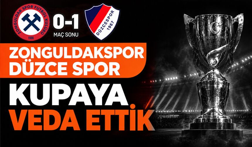 Zonguldakspor kupaya veda etti