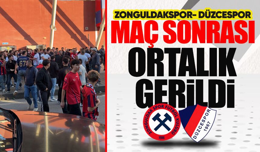 Zonguldakspor maçının ardından tansiyon yükseldi