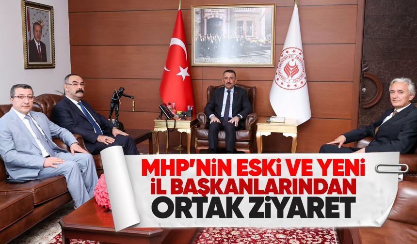 MHP’nin eski ve yeni il başkanından ortak ziyaret