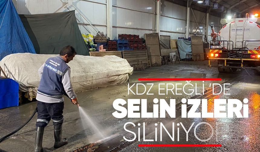 Kdz.Ereğli’de selin izleri siliniyor