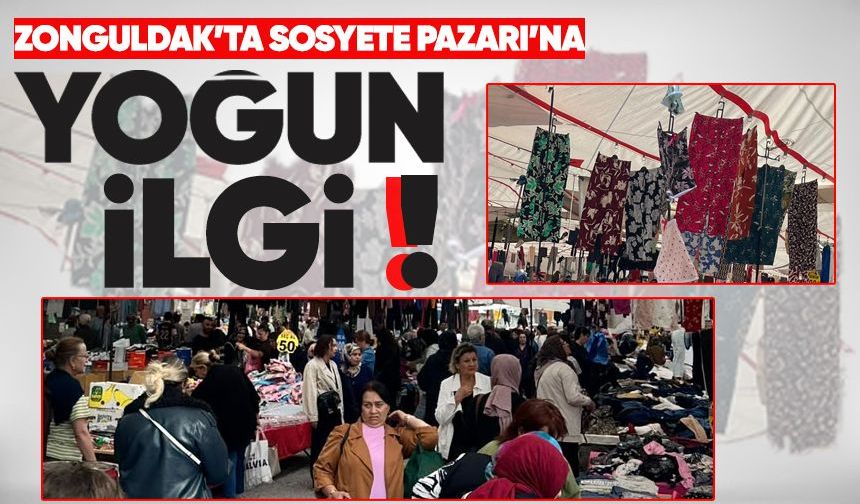 Zonguldak'ta sosyete pazarına yoğun ilgi!