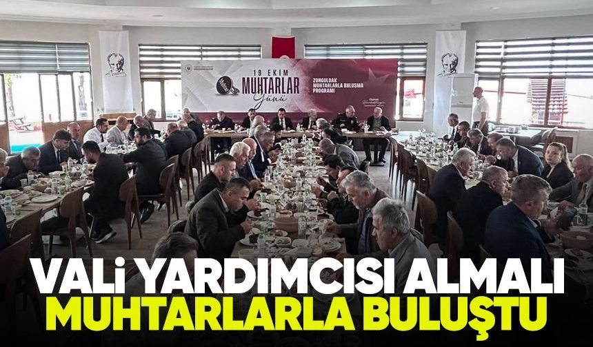 Vali Yardımcısı Almalı, muhtarlarla buluştu