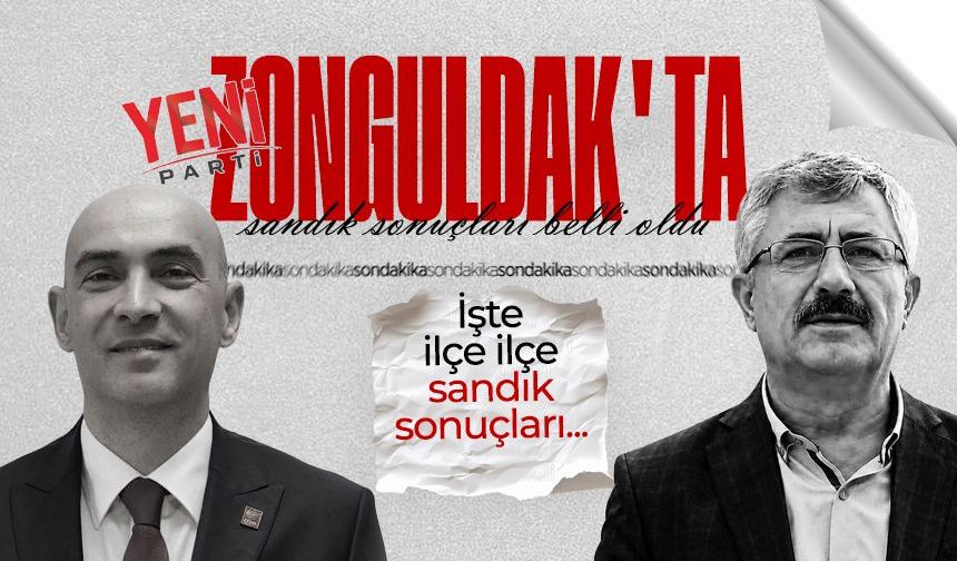 Yeni Parti Zonguldak'ta ön seçim sonuçları belli oldu! İşte ilçe ilçe sandık sonuçları...