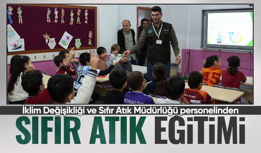 Zonguldak Belediyesi'nden ilkokul öğrencilerine sıfır atık eğitimi