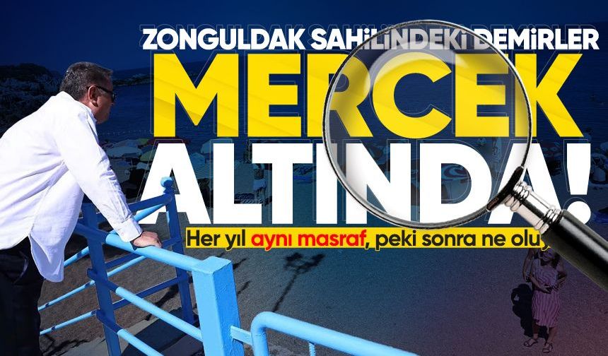 Zonguldak sahilindeki demirler mercek altında! Her yıl aynı masraf, peki sonra ne oluyor?