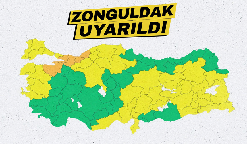 Zonguldak'a turuncu kodlu uyarı
