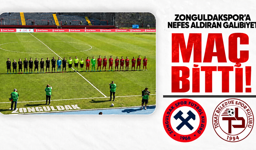 Zonguldakspor'a nefes aldıran galibiyet