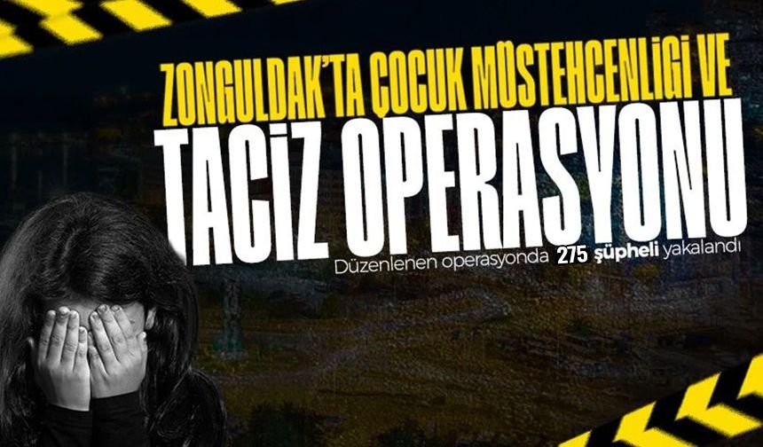 Zonguldak'ta çocuk t*cizi, bahis ve nitelikli dolandırıcılık operasyonu: 75 kişi tutuklandı