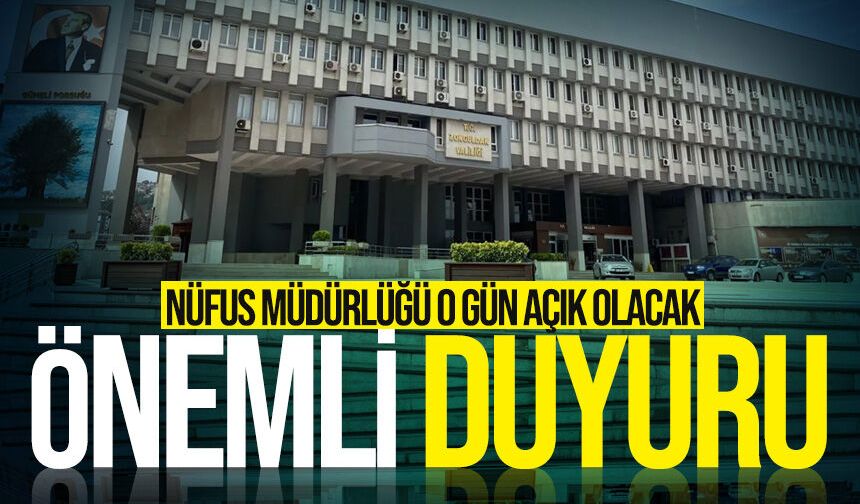 Zonguldak’ta KPSS öncesi nüfus müdürlükleri açık olacak