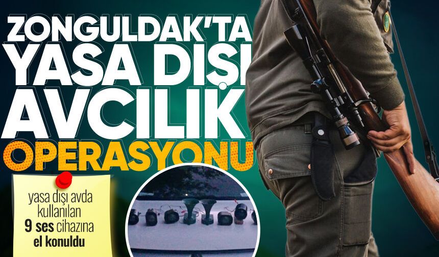 Zonguldak'ta yasa dışı avda kullanılan 9 ses cihazına el konuldu