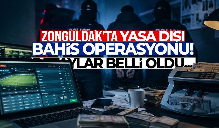 Zonguldak'ta yasa dışı bahis sitelerine operasyon: 28 kişi tutuklandı