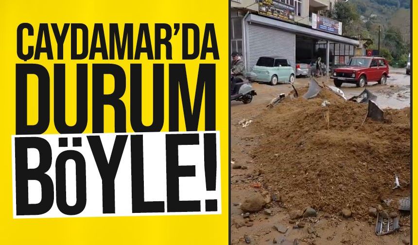 Zonguldak’ta yollar göle döndü! Esnaf isyan etti