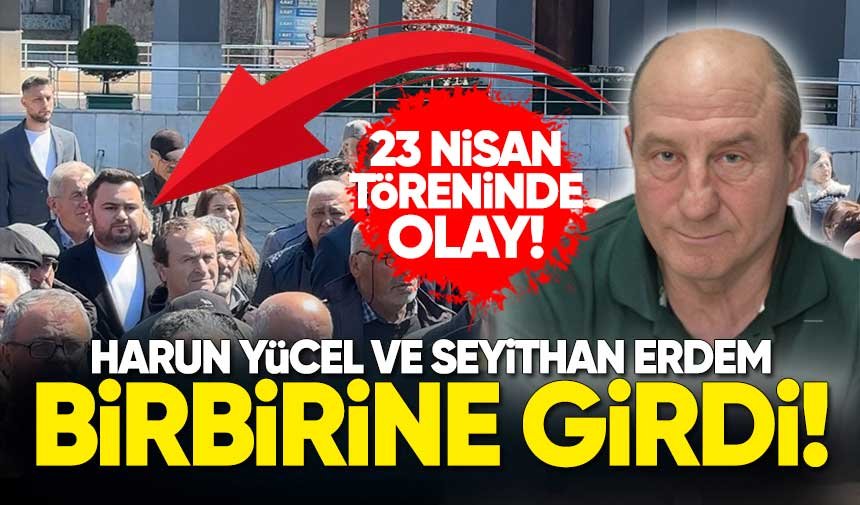 Harun Yücel ve Seyithan Erdem tören esnasında birbirine girdi!