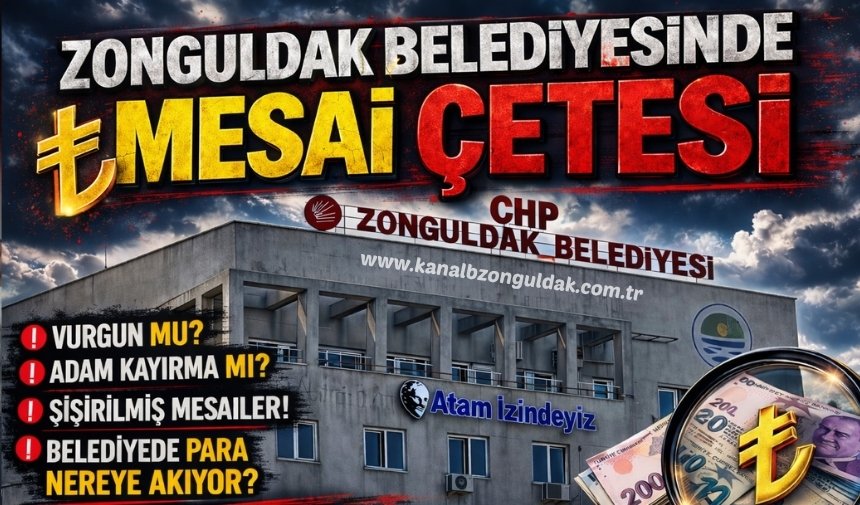 Zonguldak Belediyesinde mesai çetesi: 140 bin lira maaş aldılar!