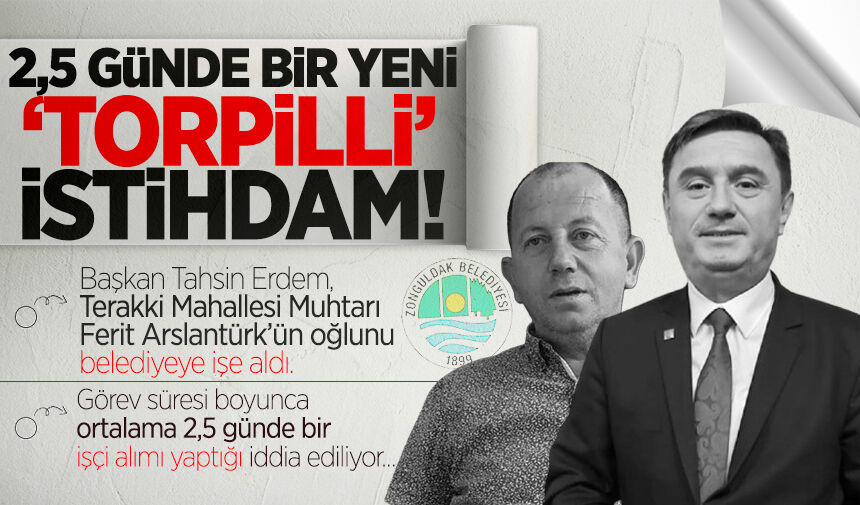 Muhtar Ferit Arslantürk'ün oğlu Zonguldak Belediyesi'nde iş başı yaptı