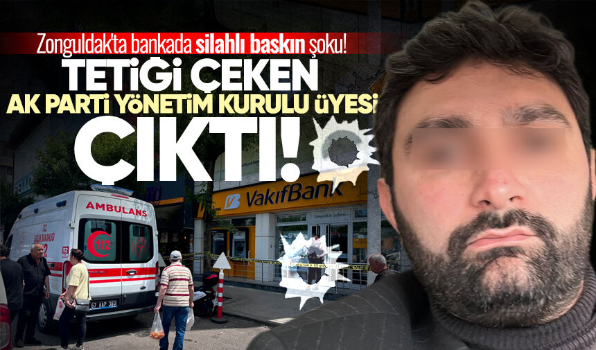 Zonguldak'ta bankada silahlı baskın şoku! Ateş açan şahsın kimliği herkesi şaşırttı...