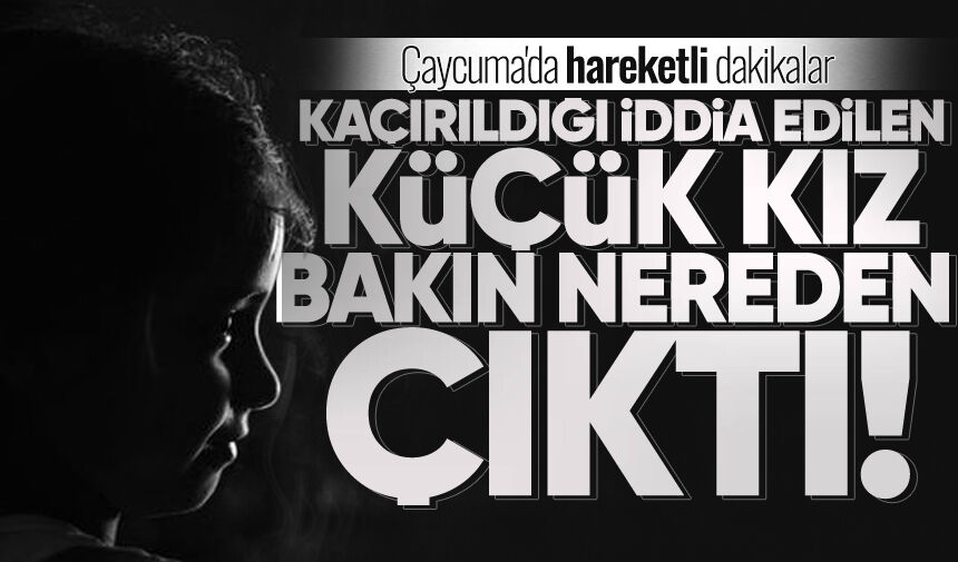 Çaycuma'da hareketli dakikalar: Kaçırıldığı iddia edilen küçük kız parktan çıktı!