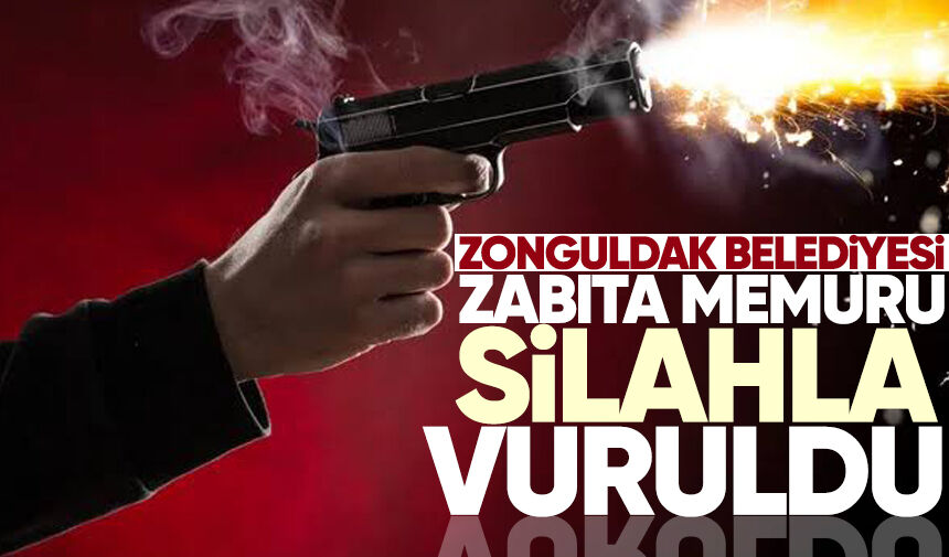 Zonguldak Belediyesi'nde görevli güvenlik, zabıta memurunu silahla vurdu