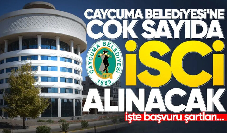 Çaycuma Belediyesi'ne personel alınacak