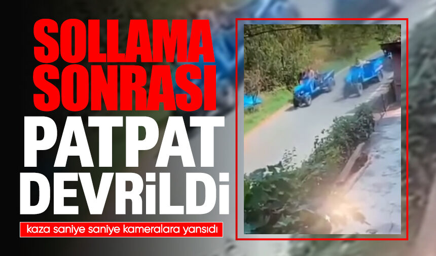 Sollama Yapan Patpat Devrildi: 1 Yaralı