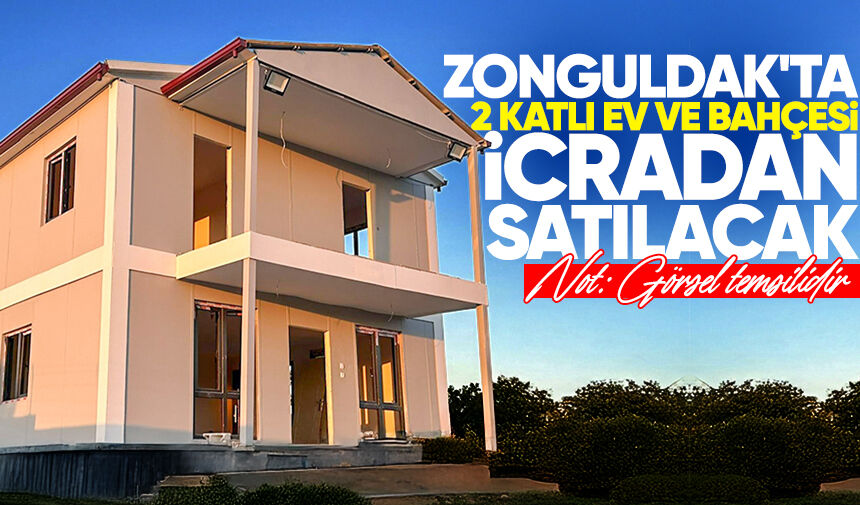 Zonguldak'ta 2 katlı ev ve bahçesi icradan satılacak