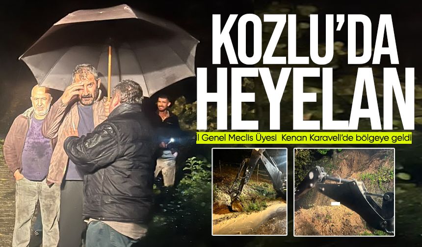 Kozlu’da yağışın ardından gece yarısı heyelan: Ekipler seferber oldu