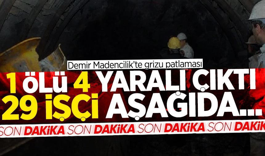 Maden ocağında büyük patlama! 1 ölü 4 yaralı çıktı, 29 işçi aşağıda...