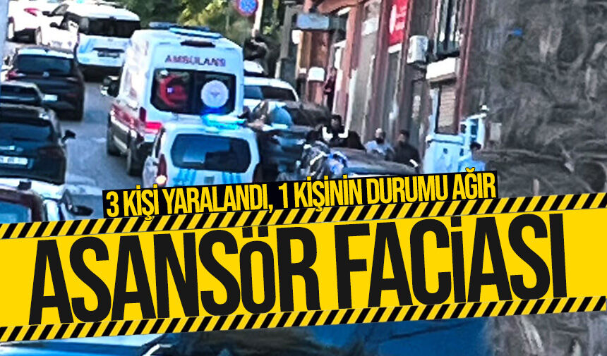 Zonguldak’ta asansör faciası: 3 kişi yaralandı, 1 kişinin durumu ağır